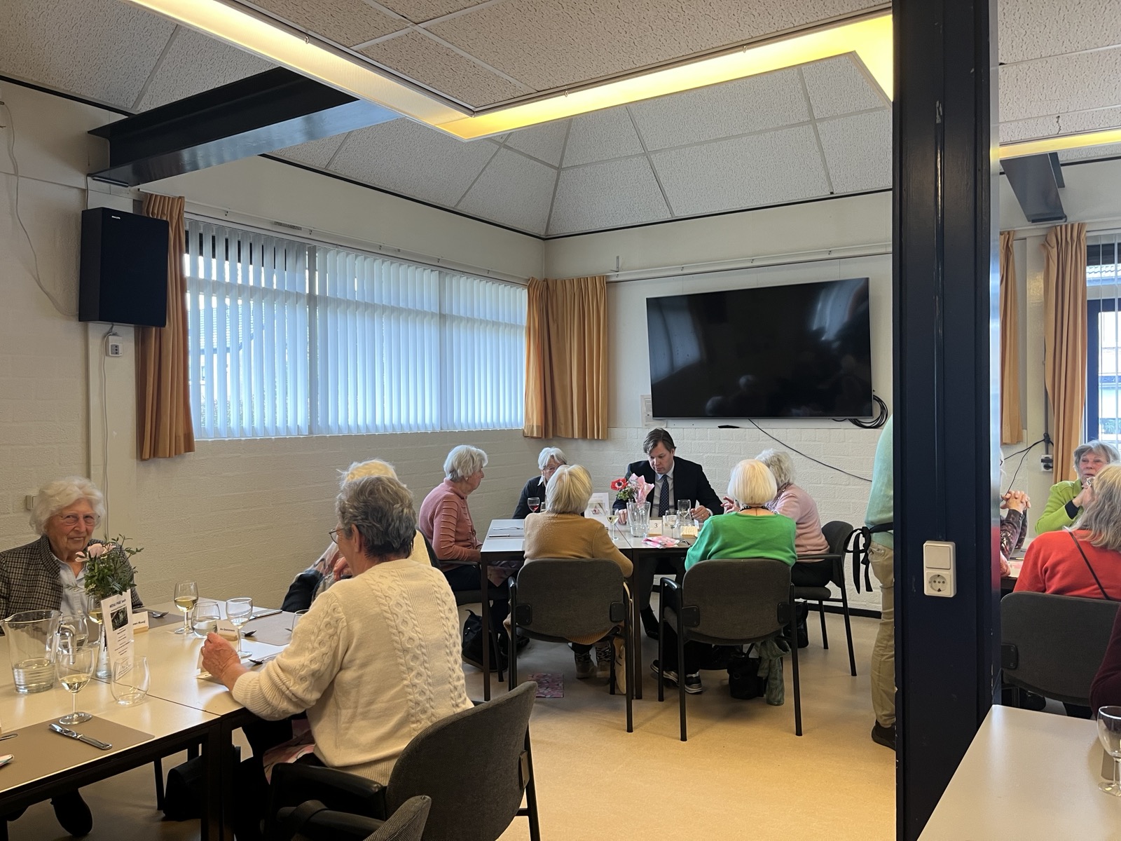 Burgemeester bij onze lunch